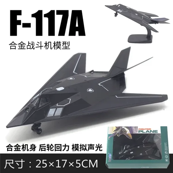 American Nighthawk F-117A Metal Aircraft Model - Image 3