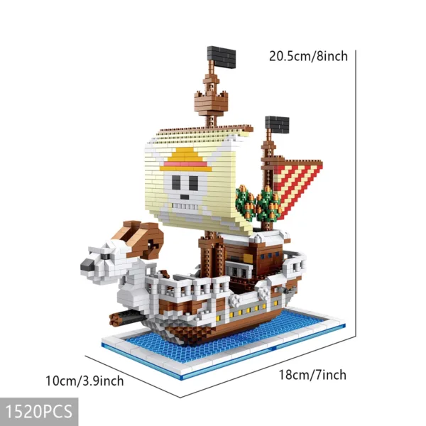 Ocean Pirate Ship 3D Model Building Blocks - Image 5