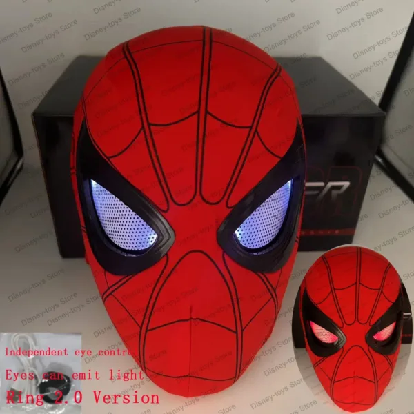 Spiderman Moving Eyes Electronic Mask Cosplay - Image 10