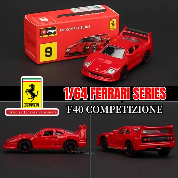 Bburago 1:64 Ferrari SF90 Diecast Model Car - Image 16