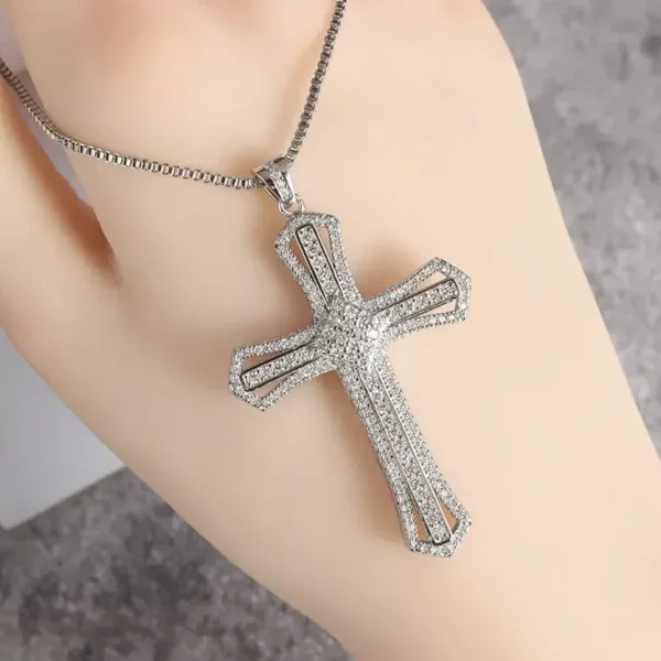 Christian Bling Jesus Head Pendant Necklace - Image 22