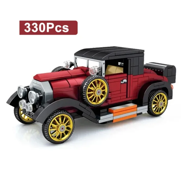 Vintage Racing Car Building Blocks Set - Image 12