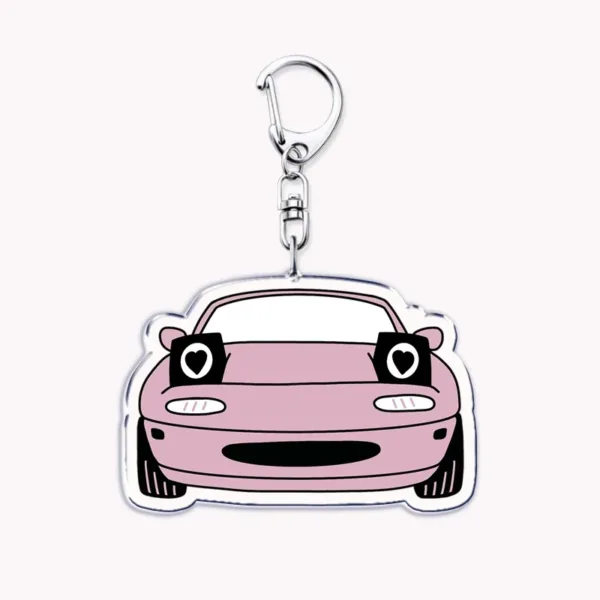 Classic Japanese Racing Cars Keychain Pendant - Image 4