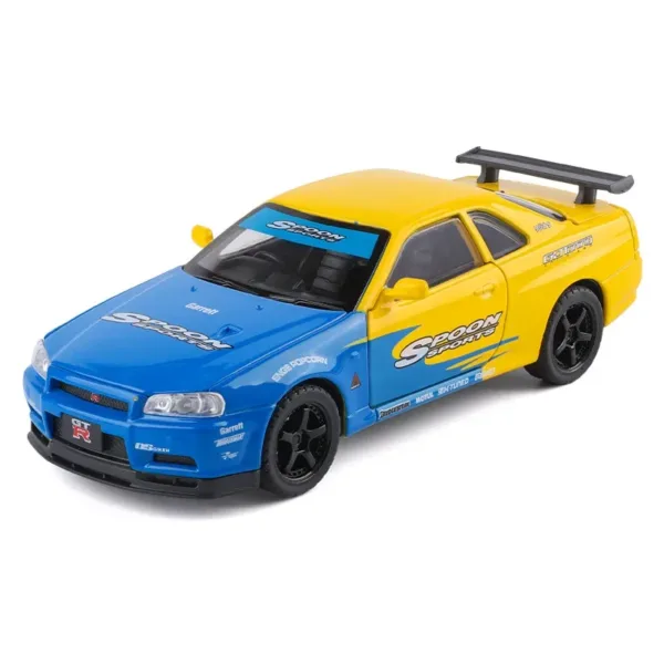 1:32 Nissan Skyline GTR R34 Diecast Model Car - Image 6