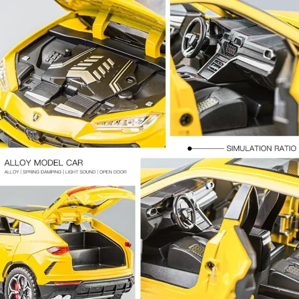 1:24 Lamborghini URUS Diecast Model Car - Image 4