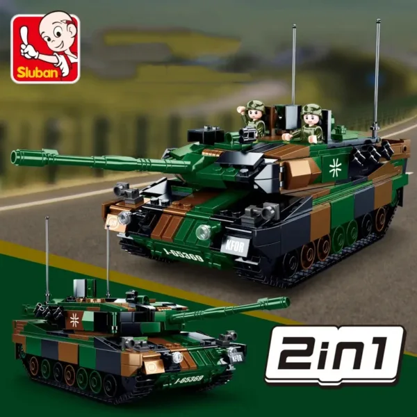 766PCS Leopard 2A5 Tank Building Block Set - Image 3