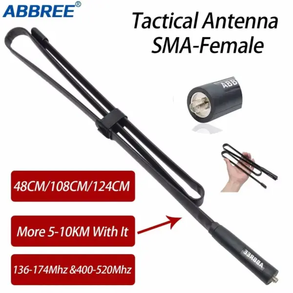 ABBREE Dual Band VHF UHF Antenna for Walkie Talkie