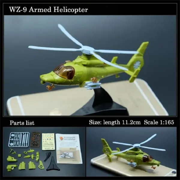 WZ-9 Helicopter Model Assembly Kit 1:115 Scale - Image 2