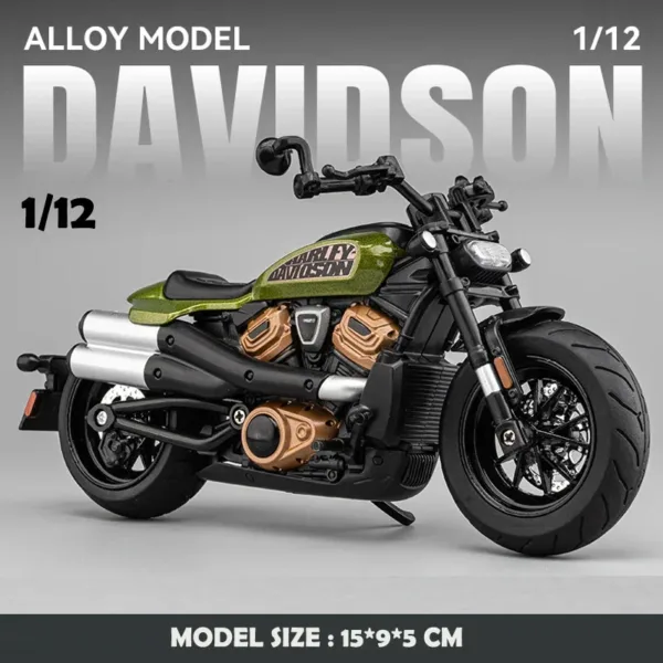 1/12 Scale Diecast Harley Sportster Motorcycle - Image 9