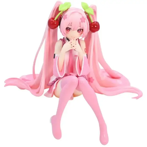 Hatsune Miku Pink Dress PVC Figure Decor - Image 7