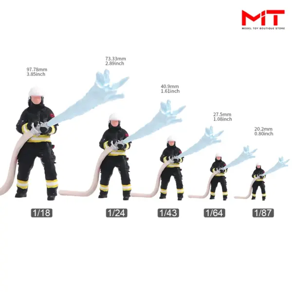 Firefighter Miniature Diorama Figures Set - Image 5