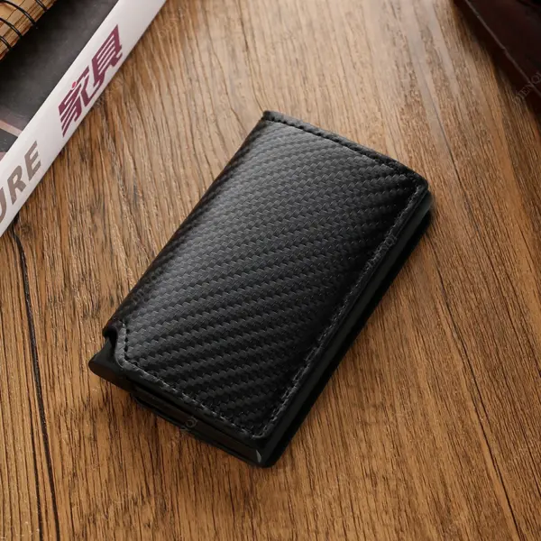 RFID Carbon Fiber Slim Wallet for Men - Image 6