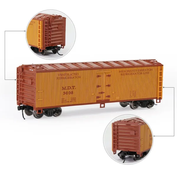 HO Scale 40ft Wood-Side Refrigerator Car - Image 3