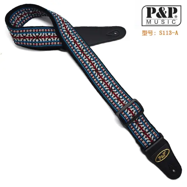 Adjustable Ethnic Style Guitar Strap 150cm - Image 7