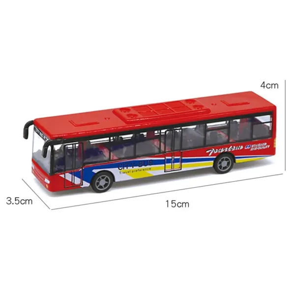 15CM Pull Back Alloy Bus Toy for Kids - Image 10