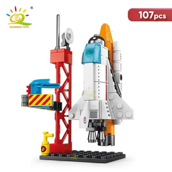 HUIQIBAO Mini Space Rocket Model Building Set - Image 7