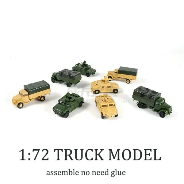 1:72 Hummer Missiles Assemble Model Truck