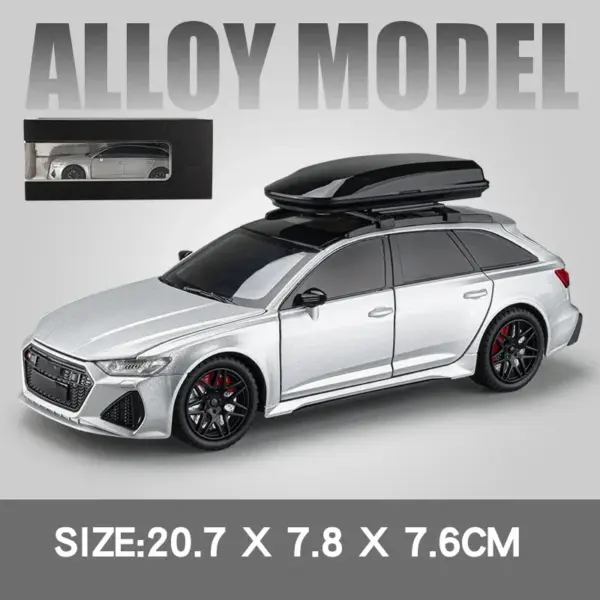 1/24 Audi RS6 Diecast Model Car with Sound - Image 11