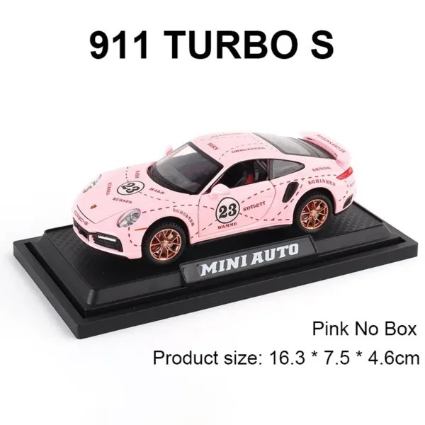 1:32 Porsche 911 Turbo S Diecast Car Model - Image 12