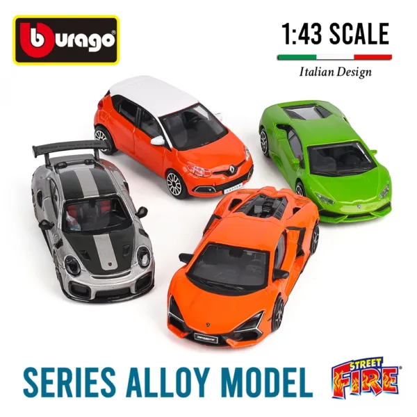 Bburago 1:43 Scale Diecast Luxury Car Set - Image 6