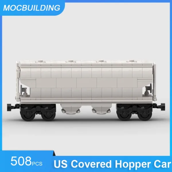 US Covered Hopper Car Building Blocks Set - Image 5