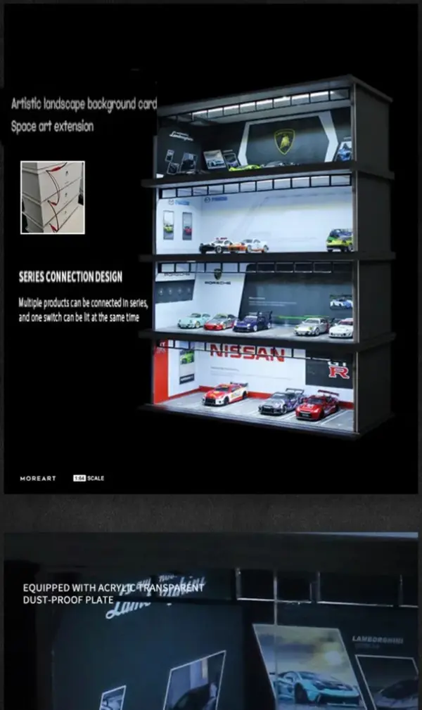 1:64 Scale Diorama Car Garage Model - Image 3