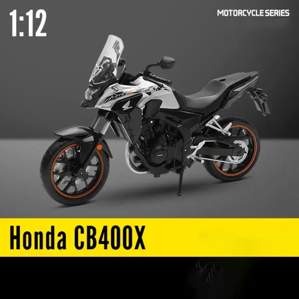 1:12 Scale Honda CB400X Diecast Motorcycle Model - Image 10