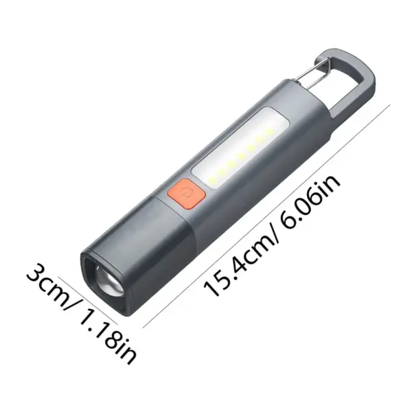 Portable LED Flashlight with COB Side Light - Image 3