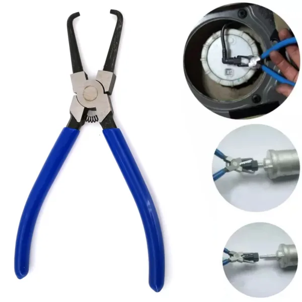 Ergonomic Fuel Filter Removal Pliers Blue - Image 3