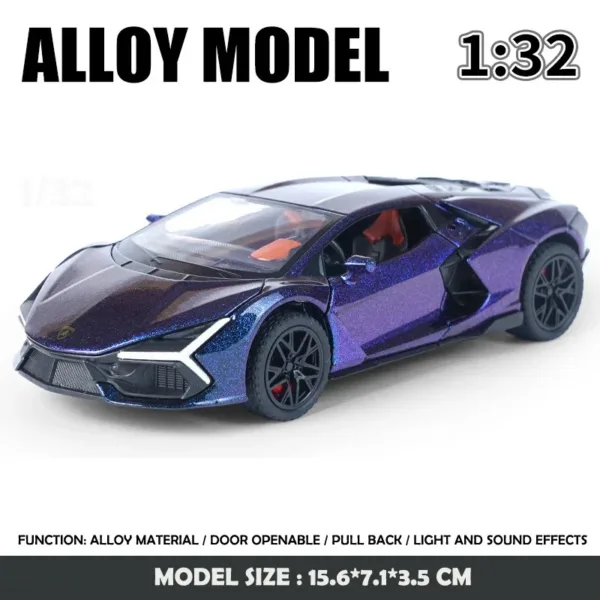 1/32 Scale Lamborghini Revuelto Diecast Model - Image 12