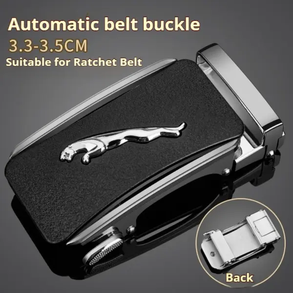 Automatic Alloy Belt Buckle for 3.2-3.5cm Belts - Image 2