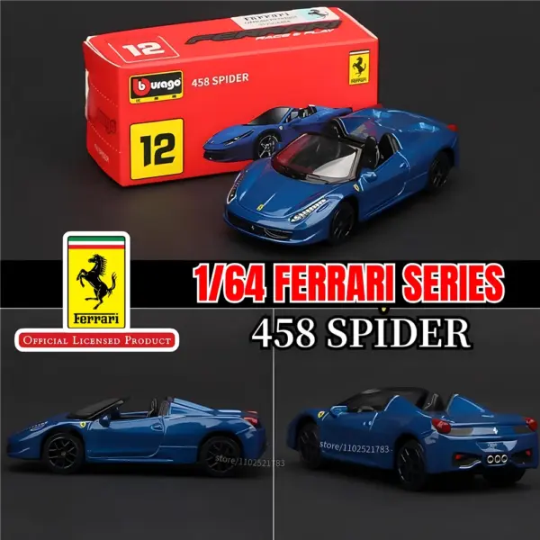 Bburago 1:64 Ferrari SF90 Diecast Model Car - Image 7