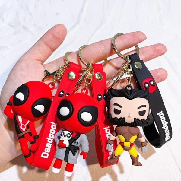 Deadpool Wolverine Keychain Model Figure - Image 3