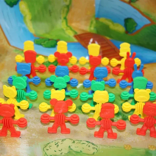 Educational Plastic Mosaic Building Blocks Set - Image 5