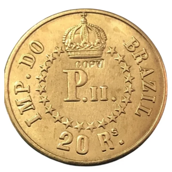 1860 Brazil 20 Reis Replica Coin