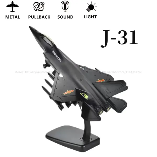 Pullback Jet Fighter Model with Lights and Sound - Image 11