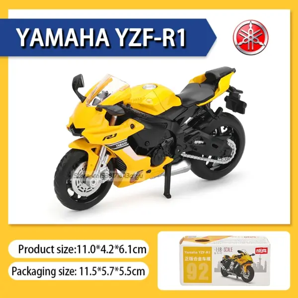 Yamaha YZF-R1 Diecast Model Motorcycle 1:18 - Image 14