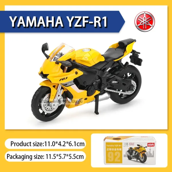 1:18 Suzuki GSX-R1000 Diecast Motorcycle Model - Image 13