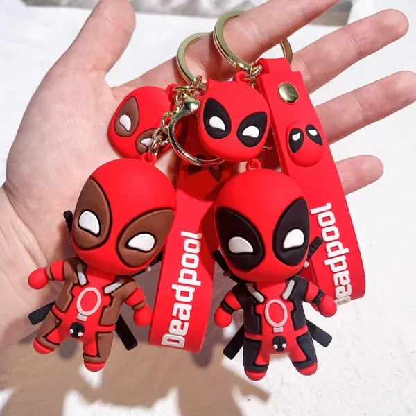 Deadpool Keychain Cute PVC Doll Figure