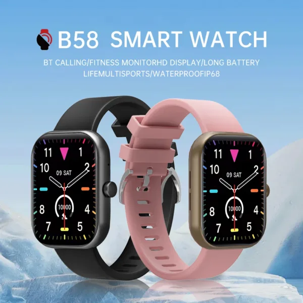 SKMEI P68 Waterproof Smartwatch with Heart Rate Monitor - Image 3