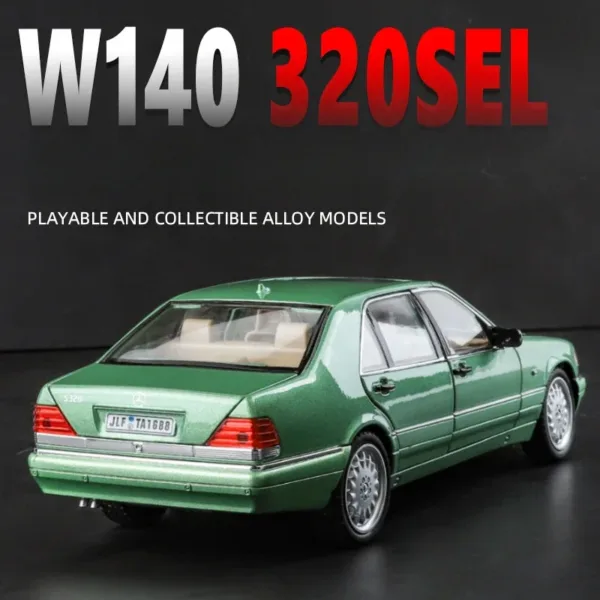 1:24 Mercedes-Benz W140 Diecast Model Car - Image 2