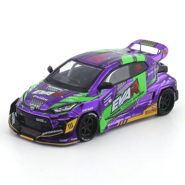 1/64 Scale Diecast Racing Yaris Model Car - Image 2