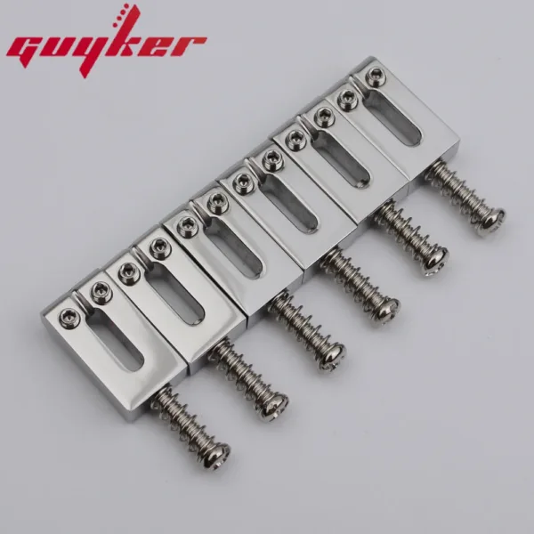 Stainless Steel Guitar Tremolo Bridge Saddles Set - Image 2