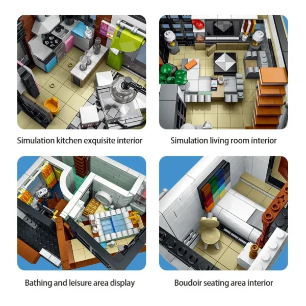 Modern Villa Building Block Set 3623 Pieces - Image 4