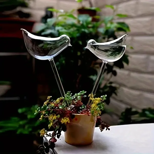 2pc Bird-Shaped Self-Watering Garden Stakes - Image 4