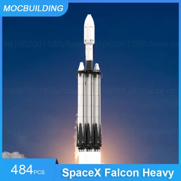 SpaceX Falcon Heavy Building Blocks Set 484PCS