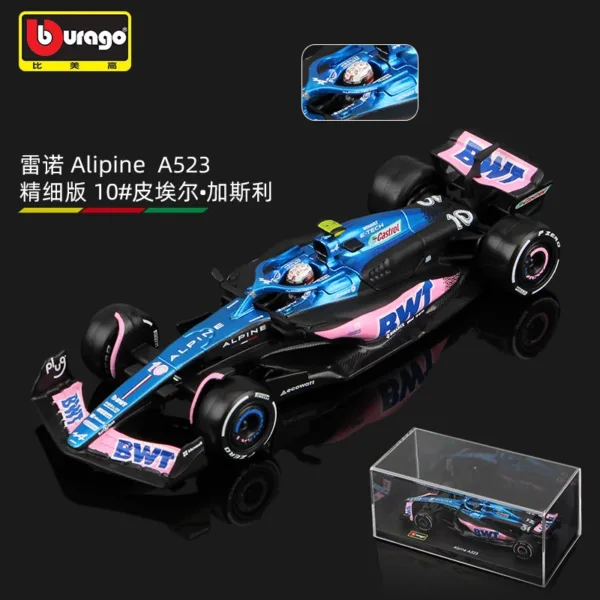 Bburago 1:43 BWT Alpine A523 F1 Model Car - Image 9