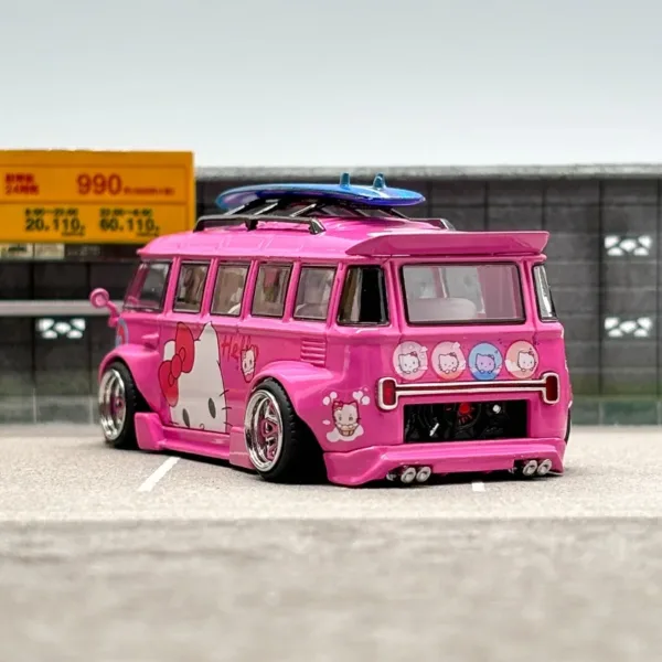 Hello Kitty Volkswagen T1 Van Diecast Model - Image 3