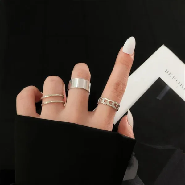 Bohemian Cross Wide Ring Set for Women - Image 19