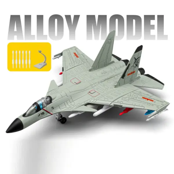 1/89 Alloy J-15 Fighter Model Airplane Toy - Image 7